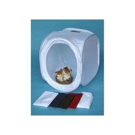 JTL Foldable Photo Tent 15 x 15 x 15 with Blue, Red, Black, & White Backdrops