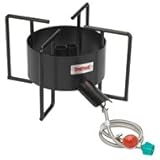 Bayou Classic SP40 22-Inch Double Jet Cooker with Hose Guard