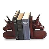 Cedar bookends, 'Cattle' (pair)