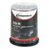 CD-R Discs, 52x, 700MB/80Min, Blank Surface, Spindle, Silver, 100/Pack