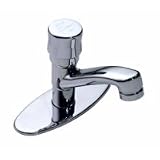 Symmons METERING FAUCET WITH DECK PLATE TO ACCOMODATE 4 CENTER 3 MOUNTING HOLE SINK BASINS S-72