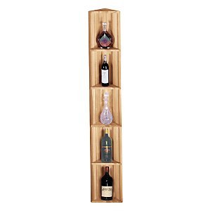 Redwood Modular Wine Rack Kit - Corner Display Shelf by 