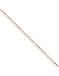 14k Gold Rose Gold 1.0mm Cable Chain 24 Inches