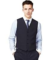 Limited Collection Slim Fit 5 Button Plain Waistcoat