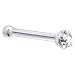 Platinum 1.5mm Genuine Diamond Nose Bone - 20 Gauge