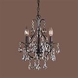 Minka Lavery Lights 3122-301 Mini 3LT Chandelier Castlewood Walnut Chandeliers Indoor Lighting