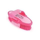 EQUESTRIA SPORT BODY BRUSH, Color: PINK; Size: SMALL/6.75 INCH (Catalog Category: Equine Grooming:BRUSHES, COMBS & CURRYS)