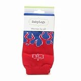 BabyLegs Legwarmers, Blue & Red Flame Pattern, 6 ea