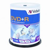 VERBATIM(95098) DISC,DVD+R,4.7GB,100PK,SR