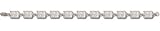 Duke Blue Devils Solid Sterling Silver Iron Duke 3/8 Bracelet 7 1/4