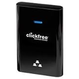 Clickfree Automatic Backup C2N 1 TB USB 3.0 Network Ready Portable External Hard Drive, 1027N3 (Piano Black)