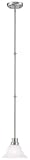 Hardware House 544668 Bristol 7-1/4-by-44-Inch Ceiling Lighting Fixture Pendant, Brushed Nickel