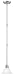 Hardware House 544668 Bristol 7-1/4-Inch by 44-Inch Ceiling Lighting Fixture Pendant Brushed Nickel