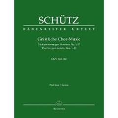 Geistliche Chor-Music: Die f�nfstimmigen Motetten (Nr. 1-12, SWV 369-380). Herausgegeben auf der Basis der Edition von Werner Breig in der Neuen ... auf Anforderung (Print on Demand) erh�ltlich