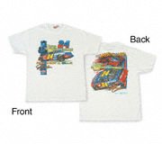 Jeff Gordon Nascar Red Hot and Blue T-Shirt