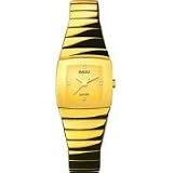 RADO Watch:Rado R13776702 Sintra Ladies Watch - Gold Tone Dial Gold Tone Ceramic Quartz Movement