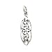 Pendant - Silver Oval Irish Celtic Braided Knots Pendant Charm