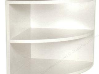 Crop In Style Store In Style Corner Shelf White