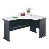 Bush Industries Bush Right L Bow Desk White Ea - Model 143120