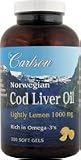 Carlson Lightly Lemon Cod Liver Oil 1000mg, 300 Softgels