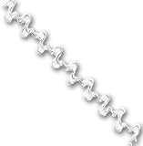 Sterling Silver 10 inch Fancy Polished Anklet - 10 inch