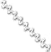 Sterling Silver 9inch Fancy Polished Anklet - 9 inch
