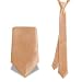 Cravate tie homme ou femme unisex dore champagne 5cm Polyester mode