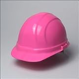 Hi-Viz Pink (6 point) Omega II Slide Suspension Cap style Hard Hat (One Hard Hat)