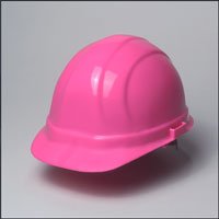 Hi-Viz Pink (6 point) Omega II Slide Suspension Cap style Hard Hat (One Hard Hat)