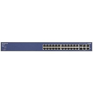 Netgear ProSafe FS728TP 24 Port 10/100 Smart Switch with PoE. PROSAFE SMART SWITCH 24PORT 10/100 W/ POE STK-SW. 24 x 10/100Base-TX, 2 x 10/100/1000Base-T, 2 x 10/100/1000Base-T