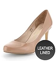 Autograph Leather Almond Toe Court Shoes with Insolia®