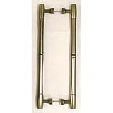 12 CTC Back To Back Passage Door Pull - German Bronze