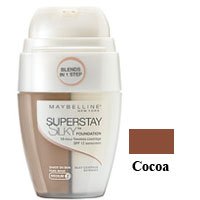 Maybelline Superstay Silky Foundation, Cocoa ( Dark 3) - 2 Each