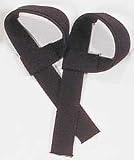 Black Padded Cotton Lifting Straps