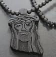 Black WOOD Jesus Piece