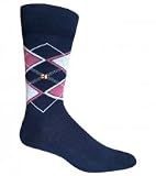 HUGO BOSS Men's Modern Argyle Sock, Navy, One Size