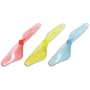 Red, Yellow, & Blue Replacement Tail Props for Mini Infrared RC Helicopter (1 of each, 3 total)