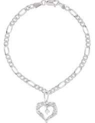Universal Love® Heart Bracelet Sterling Silver Bracelet Round Brc751