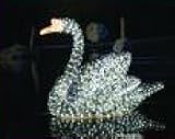 Giant Commercial Acrylic LED Black Female Swan Christmas Display -864 LED Lights