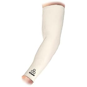 McDavid Compression Arm Sleeve, White, Medium