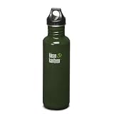 Klean Kanteen Classic Stainless Steel Water Bottle Loop Cap ( 27-Ounce, Forest Green) Klean Kanteen