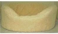 Sheepskin Lounger Donut Dog Bed Size: Medium (23" L x 18" W)
