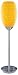 Coram Yellow Glass Uplight Table Torchiere Lamp