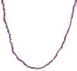 Gemstone Necklace In Amethyst Healing Beads Handmade Jewelry Indian style 19 inches