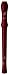 Smart Soprano Recorder WHO-4118B Maple Wood Brown Color 2-Piece Baroque Fingering