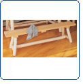 6' Straight Bench Log Furniture (Set of 2)