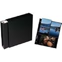 Print File Archival Family Photo Album Kit with 1.5" Binder & 50 Pages, Page Color: Black