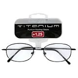 3 Pair Foster Grant Titanium Reading Glasses--1.50 Strength
