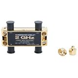 Two Gigahertz Low-Loss RF Splitters for TV  Satellite MKII - 3 Way 2 GigaHertz RF Splitter