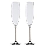 David's Bridal Lenox Jubilee Pearl Toasting Flutes Style 831948